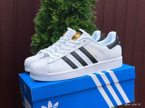 Купить Мужские кроссовки Adidas Superstar Адидас Суперстар Белые с ...
