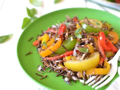 Salade De Riz Sauvage Aux Poivrons R Tis Et Tomates Anciennes Recette