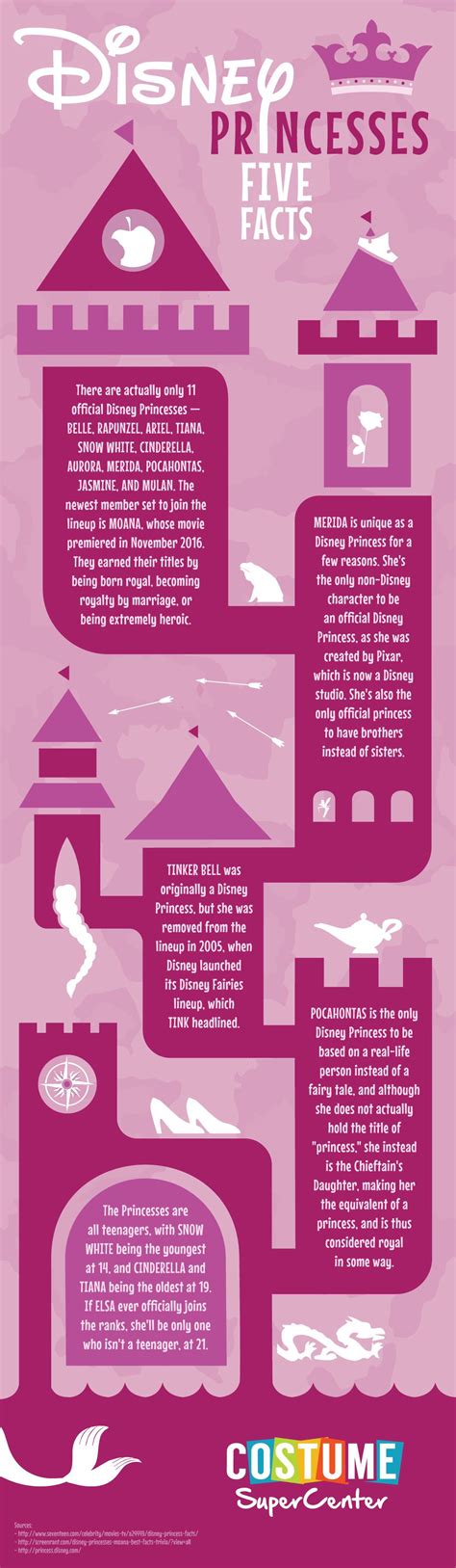 5 Disney Princess Facts Infographic | Costume Supercenter Blog | Disney ...