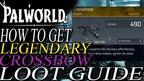 Palworld Crossbow Schematic 4 How To Get Crossbow Palworld