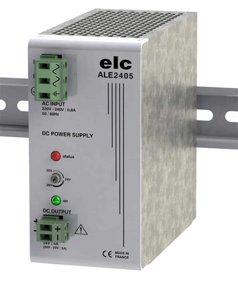 Din Rail Regulated Switching Power Supply 24v 120w Elc