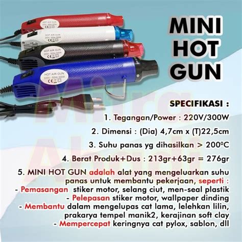 Jual Alat Pemanas Multi Fungsi Mini Hot Gun Heat Low 300 Watt Electric Heatgun Shopee Indonesia