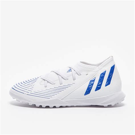 adidas Predator Edge 3 TF para niños Blanco Hi Res Azul Blanco