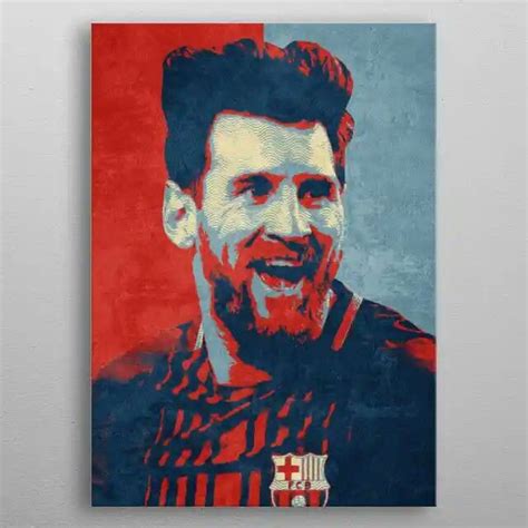 Messi Poster Picture Metal Print Paint By Izmo Scribbles