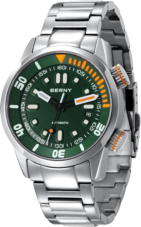 Berny Automatic Watch For Men M Diving Watch Wristwatch Hv