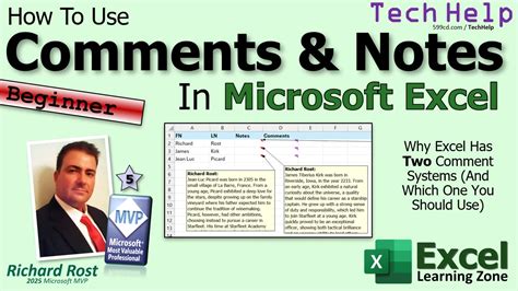 Computer Learning Zone How To Use Comments And Notes In Microsoft Excel