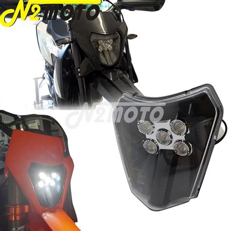 LED 12V 30W Dual Sport Dirt Naked Bike Headlight R Vicedeal