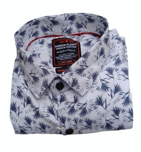 Men Printed Cotton Shirt Casual Full Sleeves At Rs 425 In Chennai