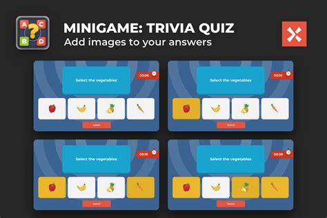 Multiple Choice Trivia Quiz Game Template