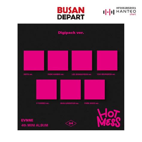 EVNNE 4th MINI ALBUM HOT MESS Digipack Ver Shopee Malaysia