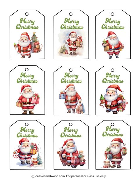 550 printable christmas gift tags free pdf templates – Artofit
