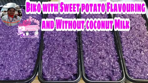 Biko With Sweet Potato Flavouring And Without Coconut Milk Swak Na