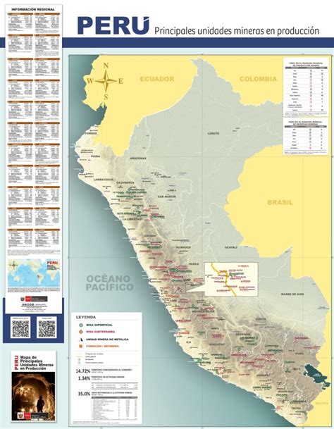 Mapa Minero Del Per Galer A De Mapas