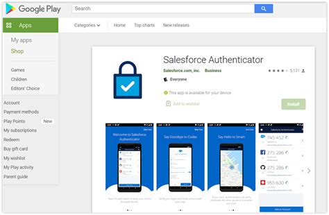 Salesforce Authenticator App Store Amazement Column Fonction