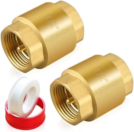 Amazon Boltigen 2PCS Solid Brass Spring Check Valve 1 2 Inch NPT