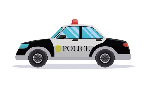 Premium Vector | Police patrol car vector illustration