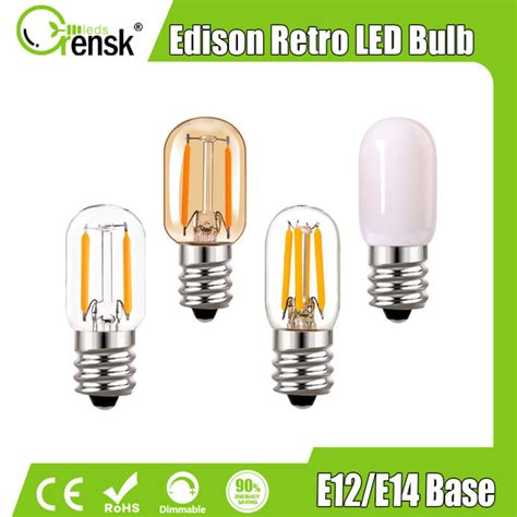 E E Mini Led Light Bulb T W W Candelabra Edison Bulb Antique