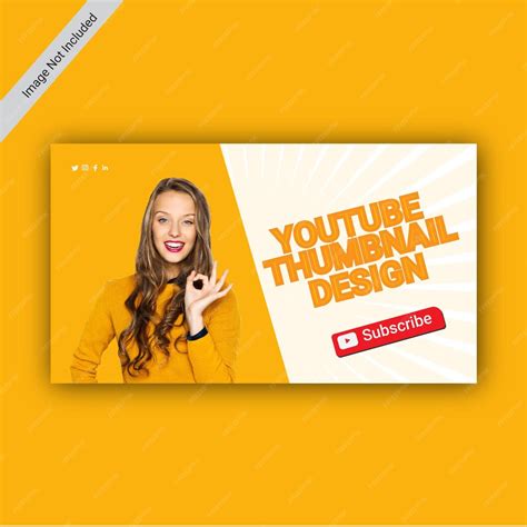 Premium Vector Vector Youtube Thumbnail Design Template