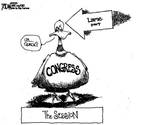 Cartoon Easy To Identify Lame Part Of This Sessions Lame Duck