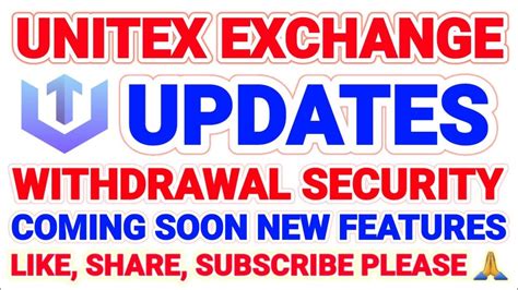 Unitex Exchange Updates Coming Soon New Features With USDU MARKET