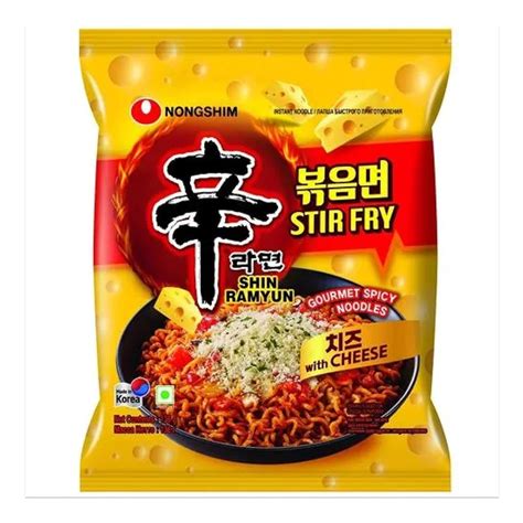 Nongshim Shin Ramyun Gourment Spicy Noodles Stir Fry With Cheese 136G