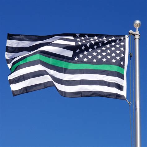 Thin Green Line US Flag | 3’X5′ – Flag Corps, Inc. Flags & Flagpoles