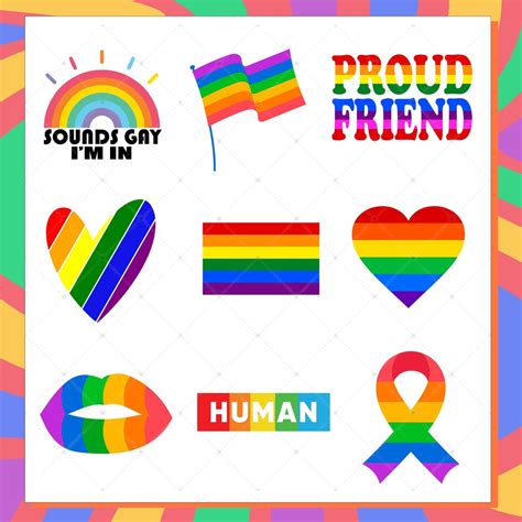 Lgbtq Png Bundle Rainbow Lgbt Png Pride Png Gay Pride Png Lgbt Quotes Png Rainbow Png Gay