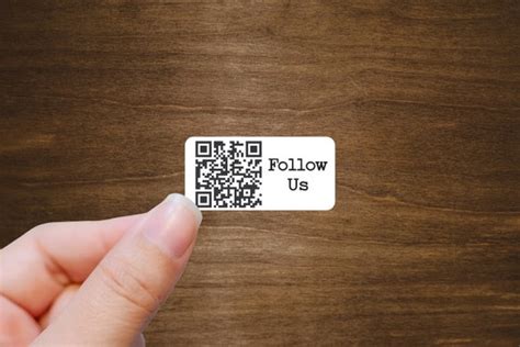 Custom Mini Qr Code Labels 2 X 1 Stickers Etsy