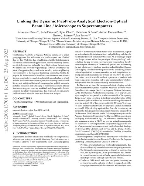 Pdf Linking The Dynamic Picoprobe Analytical Electron Optical Beam