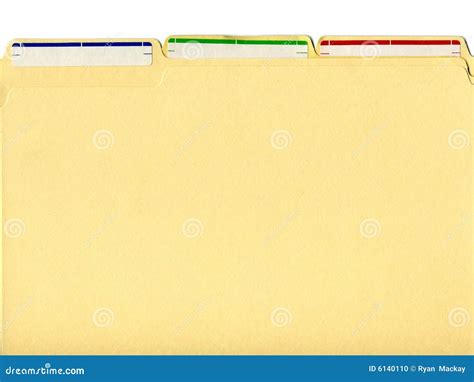 File folders with labels stock photo. Image of folder - 6140110