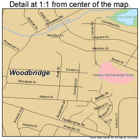 Woodbridge Virginia Street Map 5187312