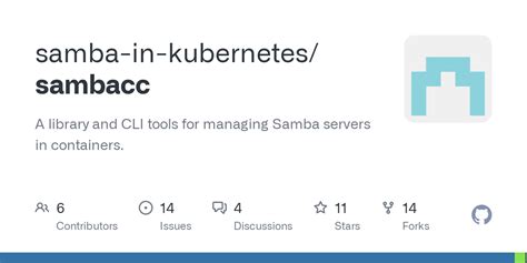 Github Samba In Kubernetessambacc A Library And Cli Tools For