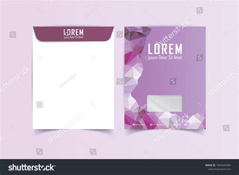 A4 Envelope Template Print Ready Template Stock Vector (Royalty Free ...