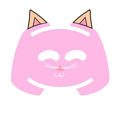 Discord cat logo pink | Gatos