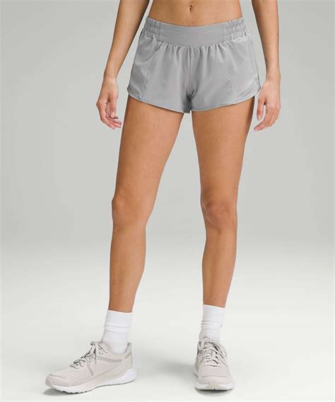 Lululemon Hotty Hot Low Rise Lined Short Rhino Grey Lulu Fanatics