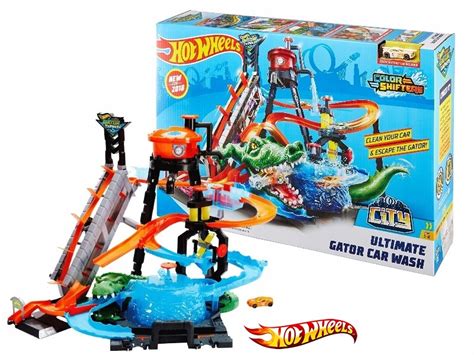 HOT WHEELS ZESTAW MEGA MYJNIA ATAK KROKODYLA FTB67 7666301075 Oficjalne Archiwum Allegro