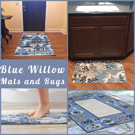 Blue Willow Mats & Rugs | Blue willow, Blue and white, Patterned dishes