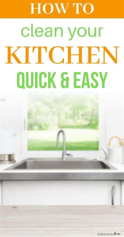 How To Clean The Kitchen In 15 Easy Steps Deliberately Here