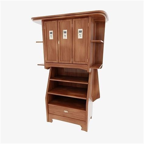 Mackintosh - Arts and Crafts Cabinet 3D model | CGTrader