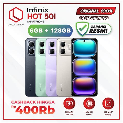 Jual Infinix Hot I Gb Up To Gb Extended Ram Inch Hz Mp Ai Lens Garansi