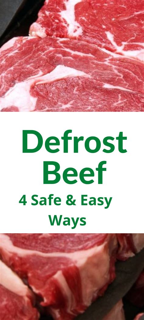 How To Thaw Beef Best Ways To Defrost Meat Fast Safe Clover