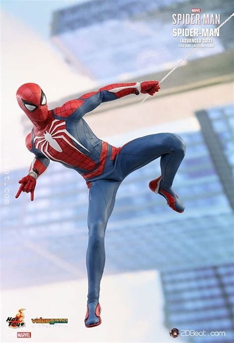 Hot Toys Marvel S Spider Man Spider Man Advanced Suit Scale DBeat