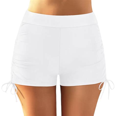 Linfrsh Womens High Cut Bikini Bottom Swimsuit Skirt Bottom Tummy