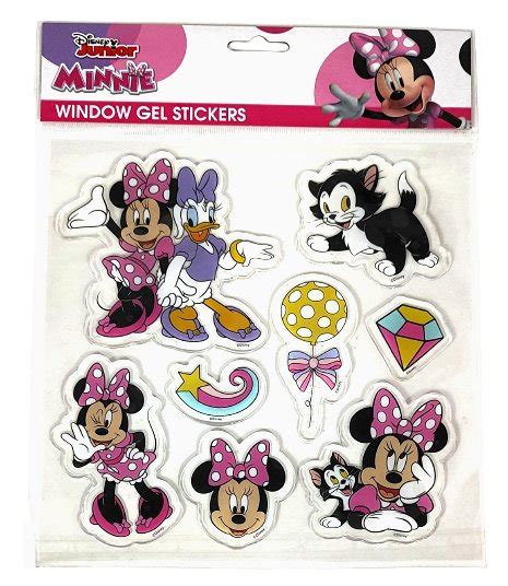 Żelowe naklejki na okno Disney Minnie 8 sztuk W O Sklep EMPIK