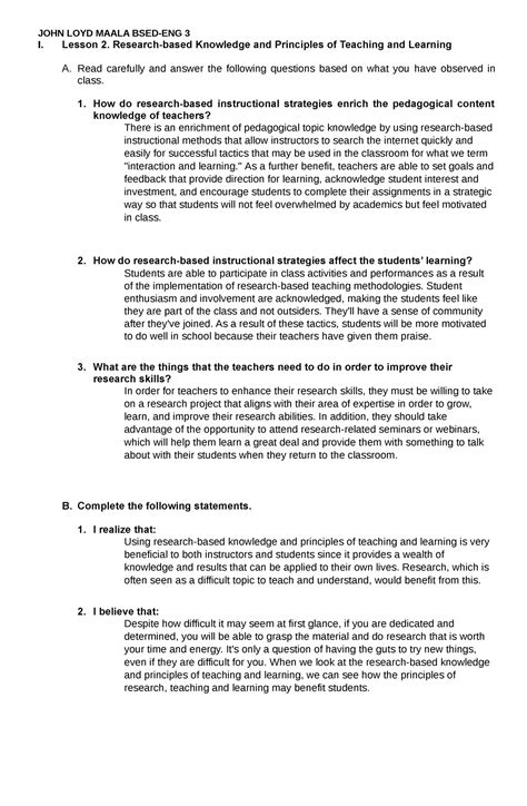 Lesson 2 Aol2 John Loyd Maala Bsed Eng 3 I Lesson 2 Research