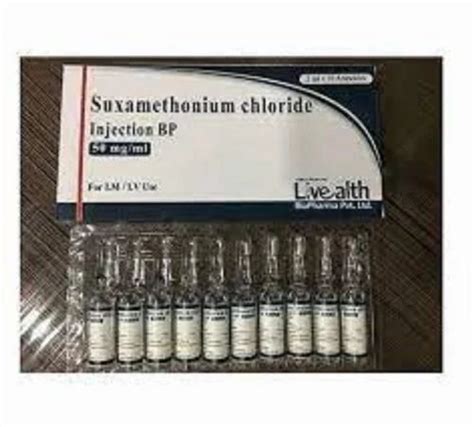 Suxamethonium Chloride Injection at Rs 1500/box in Hyderabad | ID ...