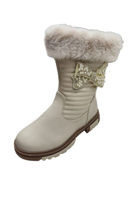 Ripley BOTA DE INVIERNO BEIGE NIÑA