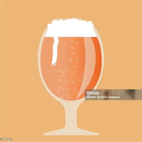 Beer Glass Design With Flat Graphics Vector 2d Graphics Stock Illustration Download Image Now