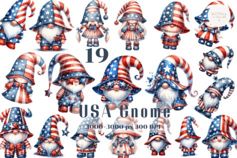 Patriotic Gnomes Graphic By Kennocha748 Creative Fabrica