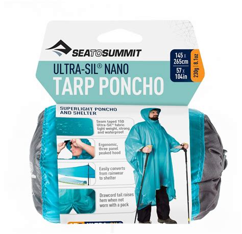 Sea To Summit Ultra Sil D Tarp Regenponcho Blau Bei Camping Wagner